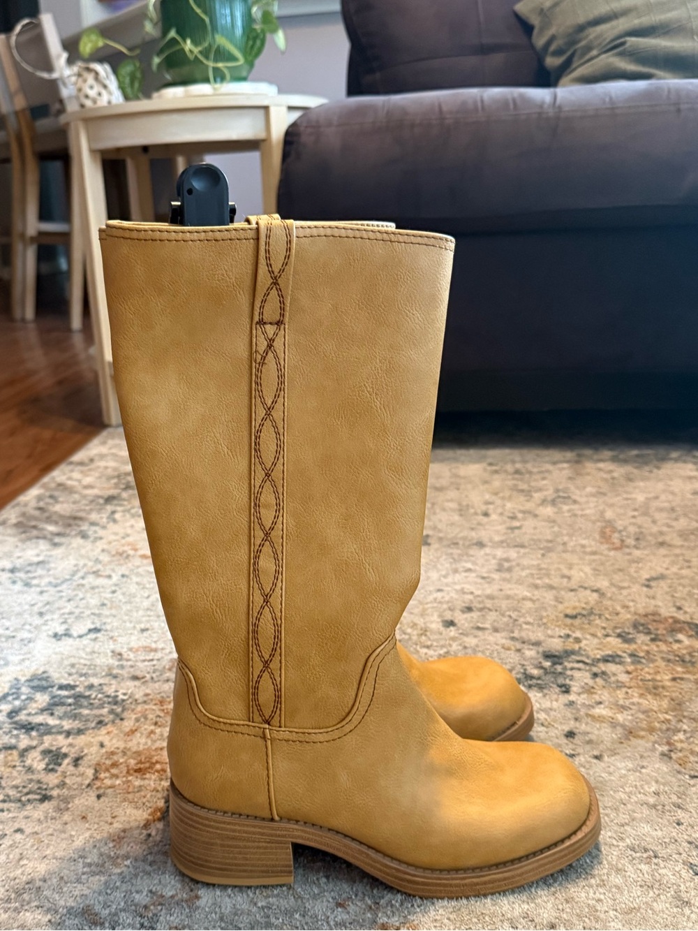 No Boundaries Tan Tall Boots